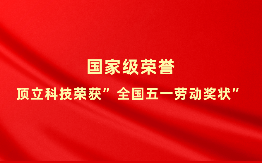 國家級榮譽！頂立科技榮獲“全國五一勞動獎狀”